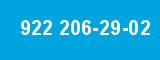 922 206-29-02